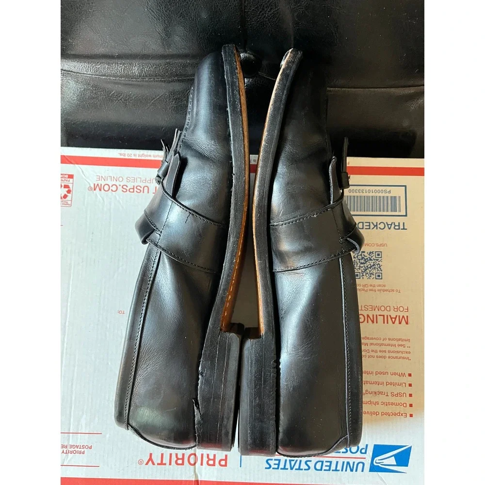 Allen Edmonds Newport‎ Black Leather Kiltie Tassel Loafers